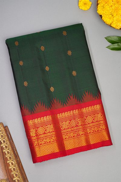 Gadwal Silk Black Saree
