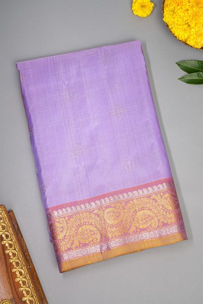 Gadwal Silk Lavender Saree