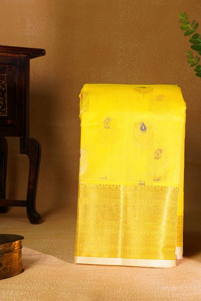 Kuppadam Sico Yellow Saree