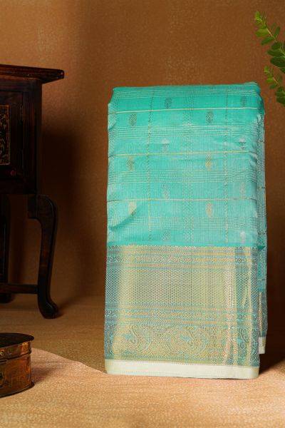 Kuppadam Sico Sky Blue Saree