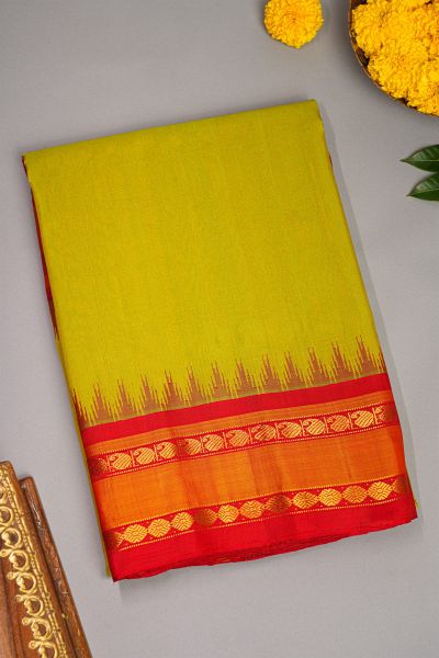 Gadwal Silk Light Green Saree