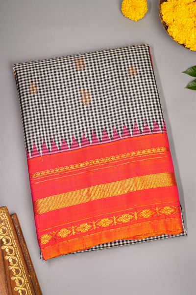 Gadwal Silk Multicolour Saree