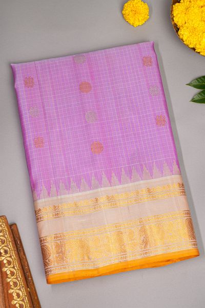 Gadwal Silk Lavender Saree