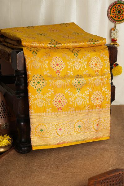 Banarasi Silk Mustard Saree