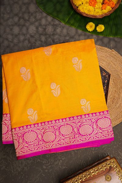 Banarasi Silk Mustard Saree