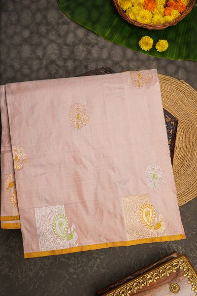 Banarasi Silk Peach Saree