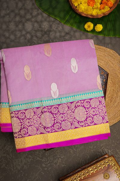 Banarasi Silk Lavender Saree