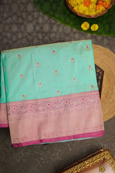 Banarasi Silk Sea Green Saree