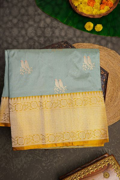 Banarasi Silk Pale Green Saree