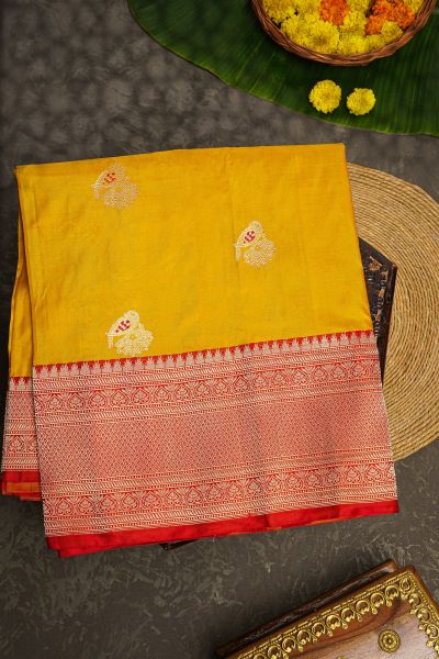 Banarasi Silk Mustard Saree