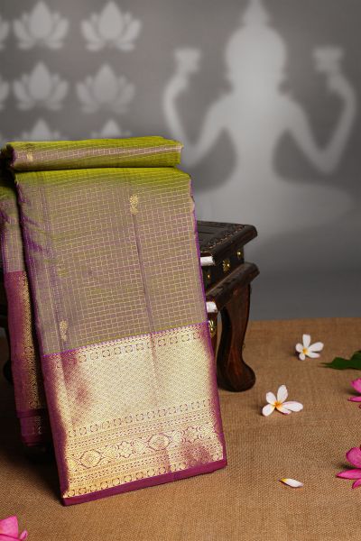 Kancheepuram Silk Dual Colour Saree