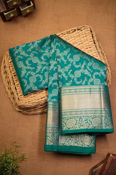 Coimbatore Soft Silk Sea Green Saree