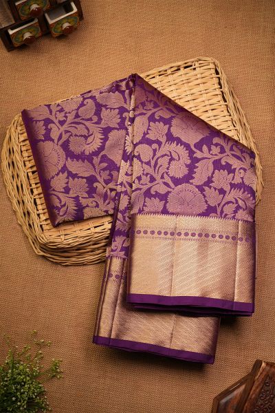 Coimbatore Soft Silk Purple Saree