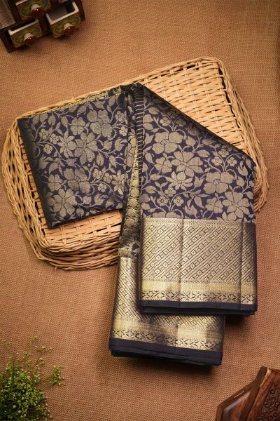 Coimbatore Soft Silk Black Saree