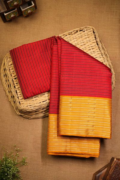 Coimbatore Soft Silk Red Saree