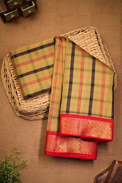 Coimbatore Soft Silk Yellow Saree