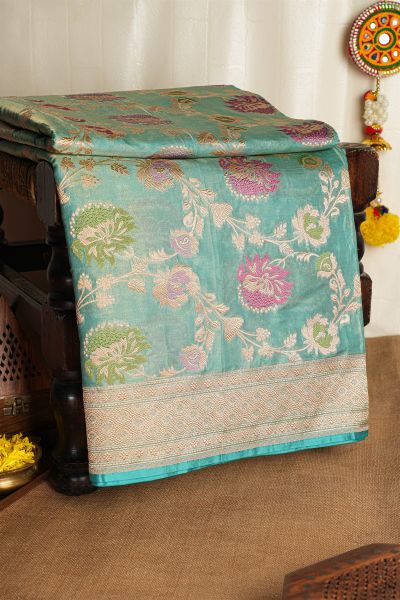 Banarasi Silk Sky Blue Saree
