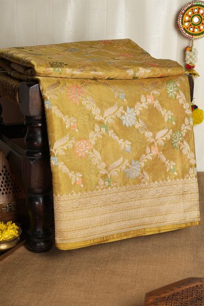 Banarasi Silk Multi-Colour Saree