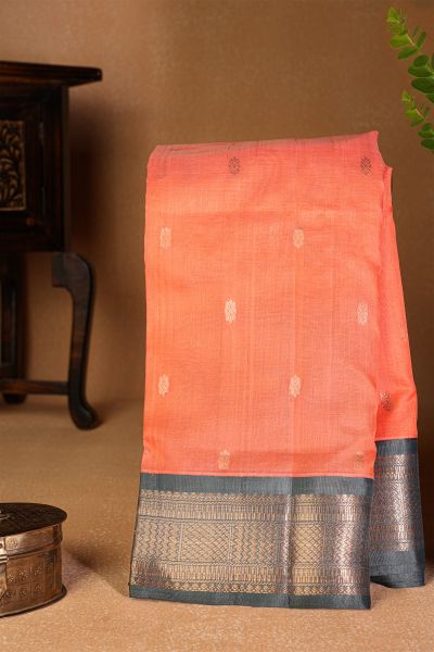 Kuppadam Sico Peach Saree