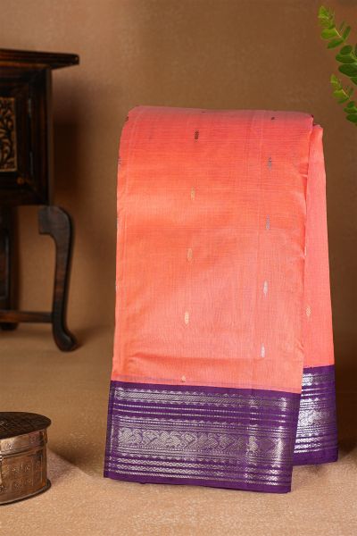 Kuppadam Sico Peach Saree