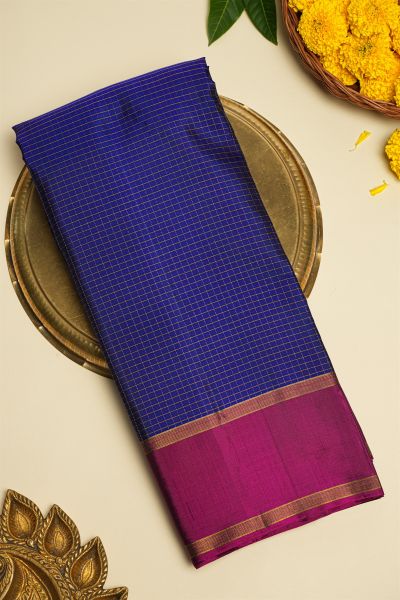 Coimbatore Soft Silk Royal Blue Saree