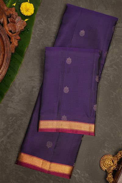 Coimbatore Soft Silk Navy Blue Saree