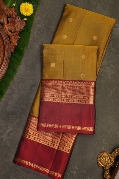 Coimbatore Soft Silk Mustard Saree