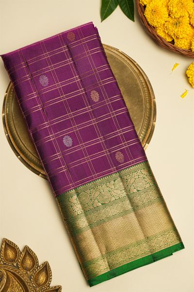 Coimbatore Soft Silk Purple Saree