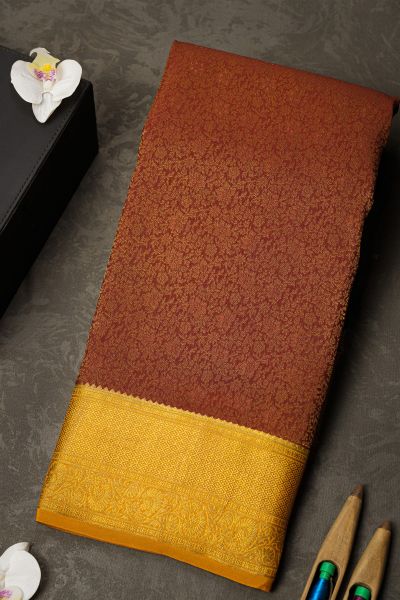 Mysore Crepe Dual Colour Saree