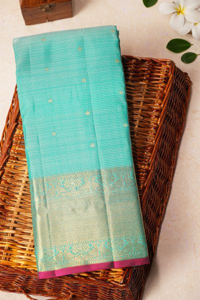 Kancheepuram Silk Sky Blue Saree