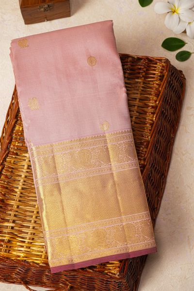 Kancheepuram Silk Baby Pink Saree
