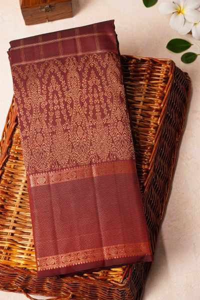 Kancheepuram Silk Maroon Saree