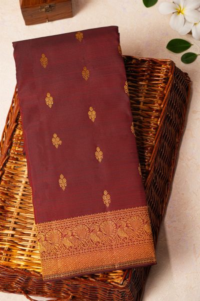 Kancheepuram Silk Maroon Saree