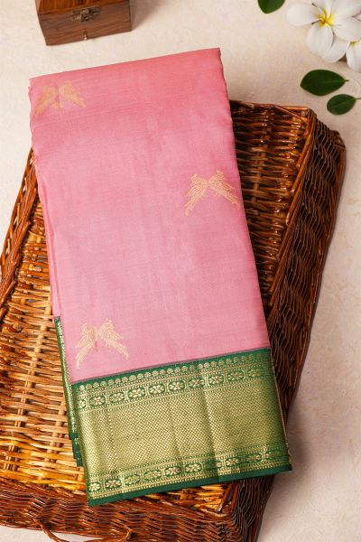 Kancheepuram Silk Pink Saree