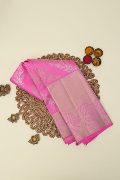 Kancheepuram Silk Pink Saree