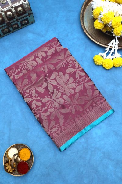 Coimbatore Soft Silk Wine Saree