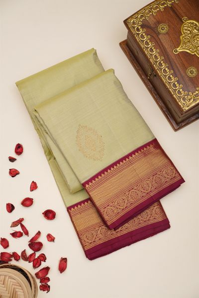 Kancheepuram Silk Cream Saree