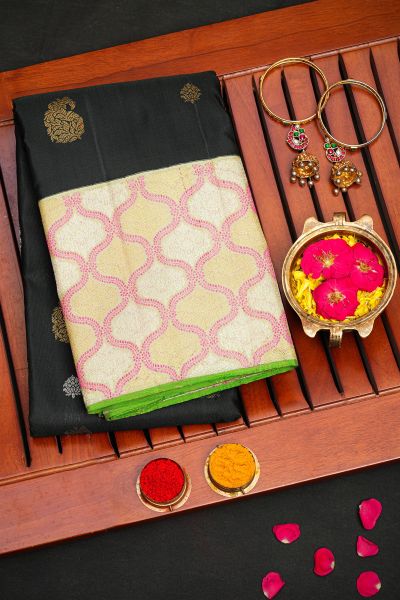 Kancheepuram Silk Black Saree
