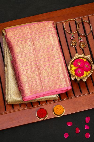 Kancheepuram Tissue Gold Saree
