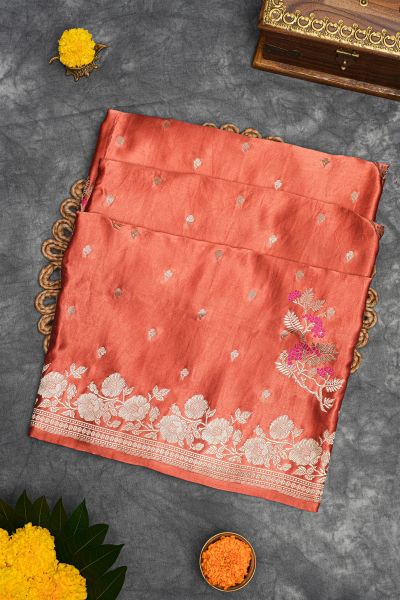 Banarasi Silk Rust Saree
