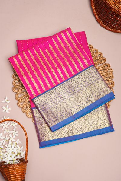 Venkatagiri Silk Pink Saree