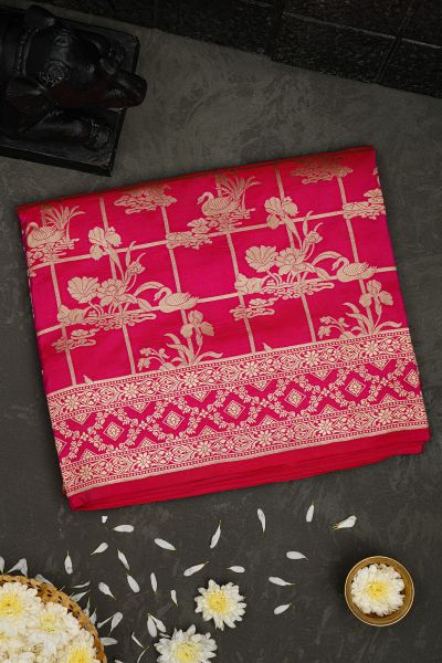 Banarasi Silk Pink Saree