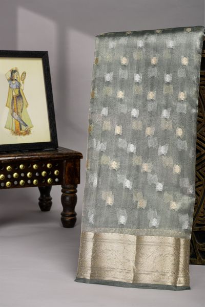 Designer Organza Dual Colour Saree