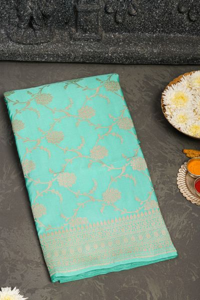Banarasi Silk Sea Green Saree