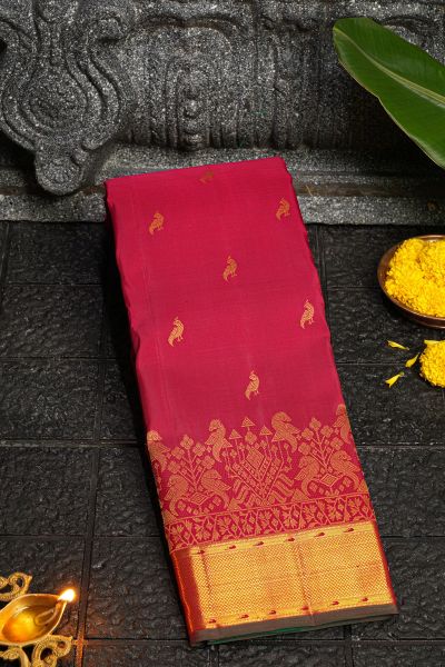 Kancheepuram Silk Red Saree