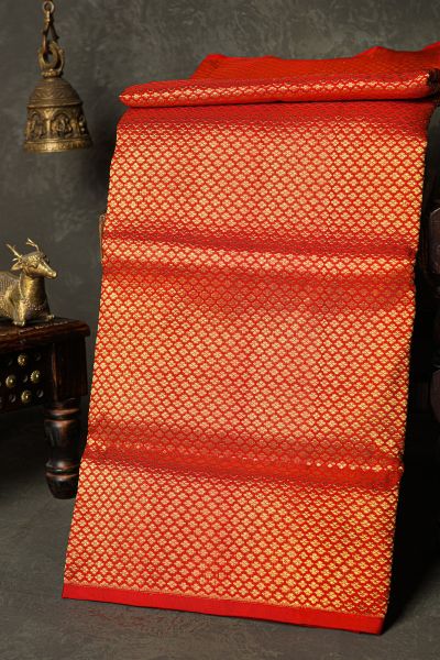 Venkatagiri Silk Red Saree