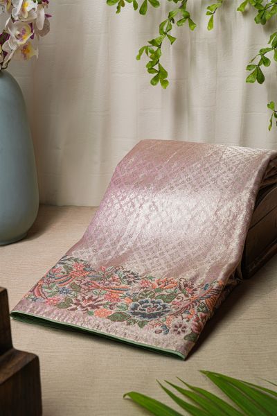 Fusion Tissue Lavender Saree