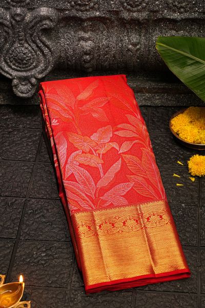 Kancheepuram Silk Red Saree