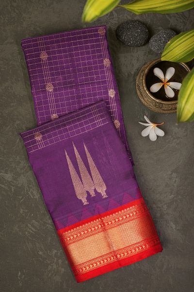Kuppadam Sico Purple Saree
