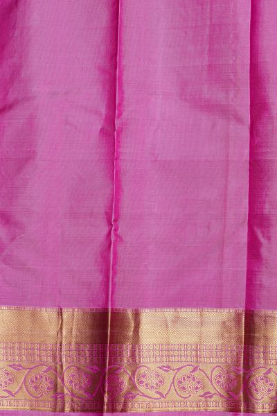 kanchipuram silk pink saree